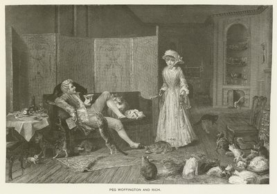 Peg Woffington és Rich alkotó: Frederick Smallfield