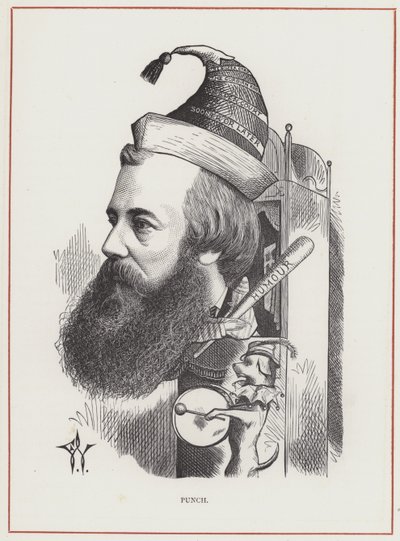 Shirley Brooks, a Punch szerkesztője alkotó: Frederick Waddy