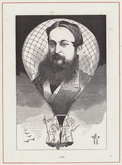 Tom Hood, a Fun szerkesztője alkotó: Frederick Waddy