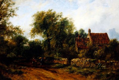 Táj figurákkal, 1840 körül (olaj, vászon) alkotó: Frederick Waters Watts