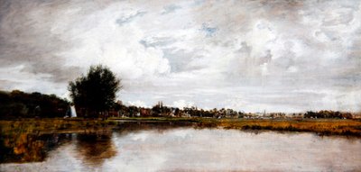 A Yare folyó Thorpe-nál, Norwich közelében, 1820-21 körül (olaj, vászon) alkotó: Frederick Waters Watts