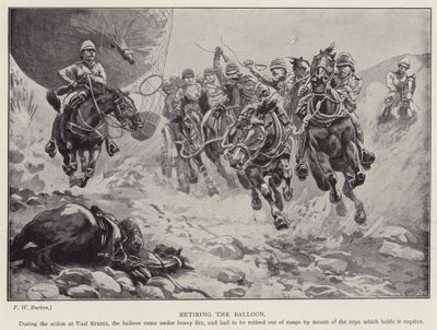 A léggömb visszavonása (litho) alkotó: Frederick William Burton