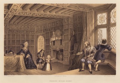 Feering House, Essex (akvatinta) alkotó: Frederick William Fairholt