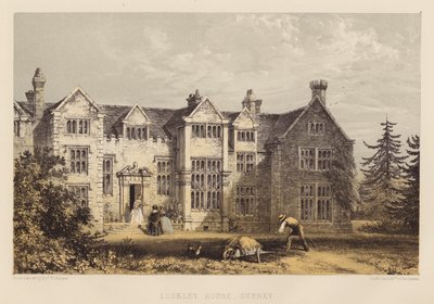 Loseley House, Surrey (akvatinta) alkotó: Frederick William Hulme