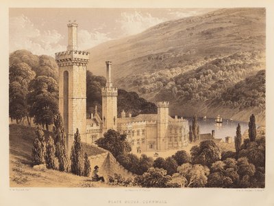 Place House, Cornwall (akvatinta) alkotó: Frederick William Hulme