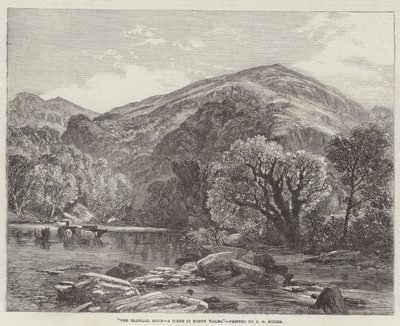 A Nyugodt óra, egy jelenet Észak-Walesben alkotó: Frederick William Hulme
