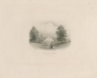 Trentham Hall: metszet (matricás), nd [c 1843] (nyomtatás) alkotó: Frederick William Hulme
