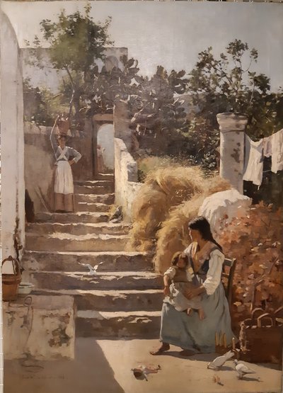 Egy jelenet Caprin alkotó: Frederick William Jackson