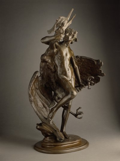Fiatal Faun és Heron alkotó: Frederick William MacMonnies