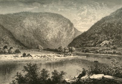„Delaware Water-Gap”, 1872. alkotó: Frederick William Quartley