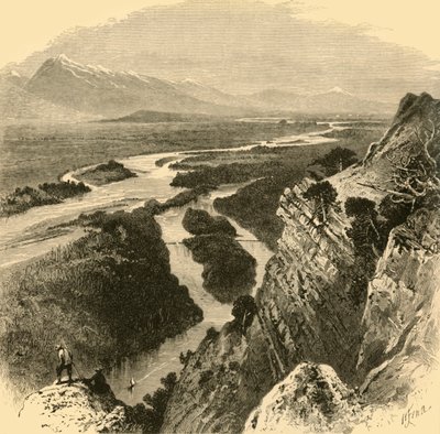 "The Yellowstone", 1872. alkotó: Frederick William Quartley