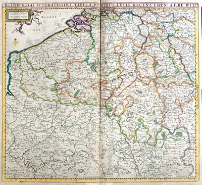 Belgium, Luxemburg, N alkotó: Frederick de Wit
