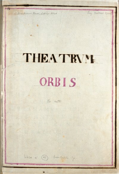 A The Atlas Theatre Orbis címlapja (rézkarc). alkotó: Frederick de Wit
