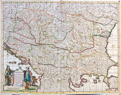 Magyarország, Bosznia-Hercegovina, Horvátország, Szerbia, Bulgária, Románia, Montenegró, Albánia, Macedón Köztársaság, Észak-Görögország. alkotó: Frederick de Wit
