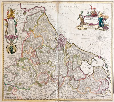 Alsó-Németország térképe (Németország) (rézkarc alkotó: Frederick de Wit