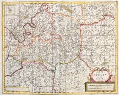 Sváb térkép (Németország) (rézkarc alkotó: Frederick de Wit