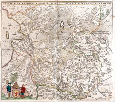 Erdély tartomány térképe (Románia) (rézkarc alkotó: Frederick de Wit