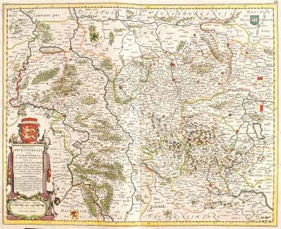 A Brunswicki Hercegség térképe (Németország) (rézkarc alkotó: Frederick de Wit