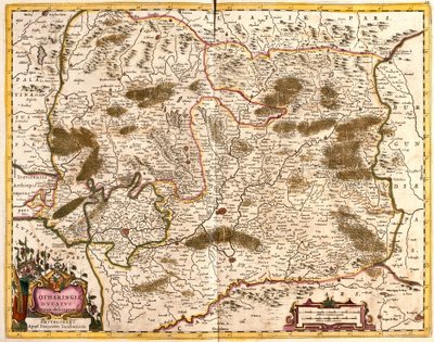 Lotaringia hercegének térképe (Franciaország) (rézkarc alkotó: Frederick de Wit