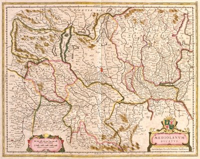 Milánói Hercegség térképe (Olaszország) (rézkarc alkotó: Frederick de Wit