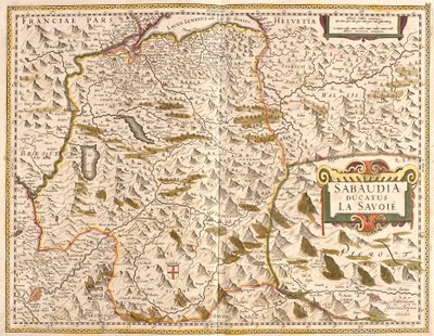 Savoie Hercegség térképe (Franciaország) (rézkarc alkotó: Frederick de Wit