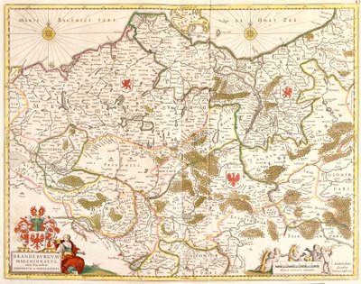 A brandenburgi őrgrófság térképe (Németország) (rézkarc alkotó: Frederick de Wit