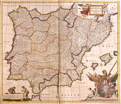 Spanyolország és Portugália alkotó: Frederick de Wit