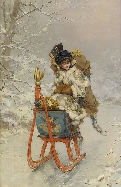 A szánkózás alkotó: Frederik Hendrik Kaemmerer