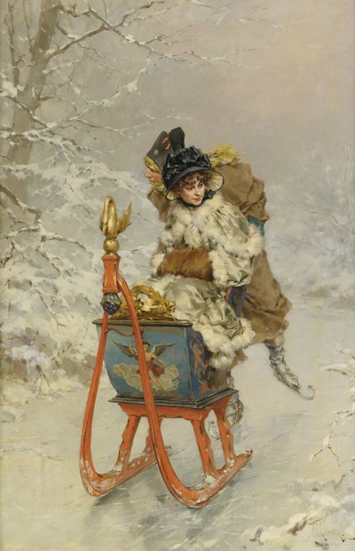 A szánkózás alkotó: Frederik Hendrik Kaemmerer
