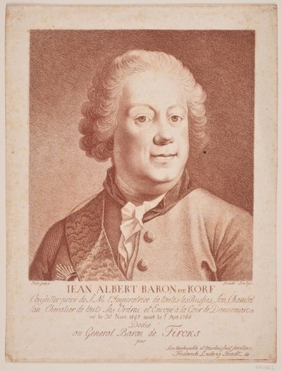 Orosz Korf bárót küldte alkotó: Frederik Ludvig  Bradt