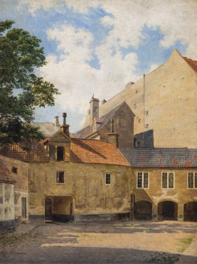 A Thotts Palais udvaráról a Kongens Nytorv-on. alkotó: Frederik Vermehren