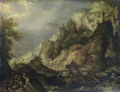 Hegyvidéki táj alkotó: Frederik van Valckenborch