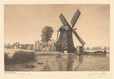 At the Fear (eredeti cím a tárgyon) alkotó: Frederik van der Harst (signed by artist)