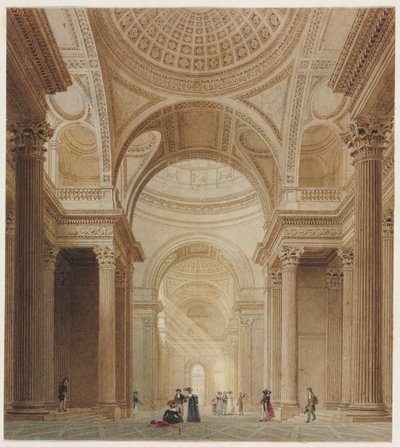 A párizsi Pantheon belseje. alkotó: Fredrick Nash