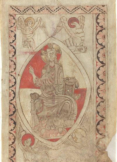 Krisztus a felségben [recto] alkotó: French 12th Century