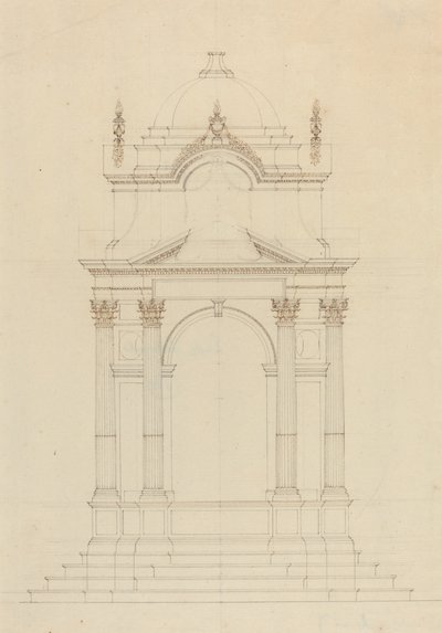 Tervezés baldaquin számára alkotó: French 18th Century