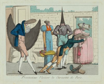 Provinciálisok Párizs érdekességeit meglátogatva alkotó: French 19th Century