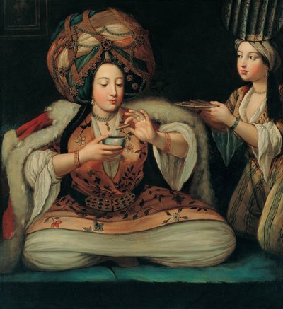 Kávé élvezete, 18. század eleje. alkotó: French Master
