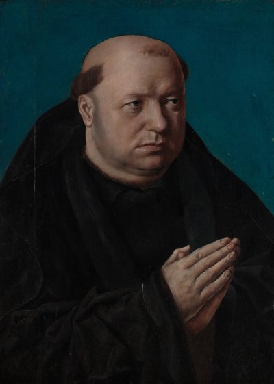 Egy szerzetes imában portréja. alkotó: French Painter