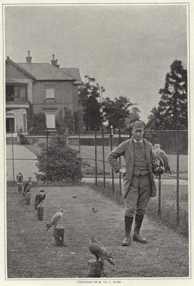 Egy solymász a sólymával alkotó: French Photographer