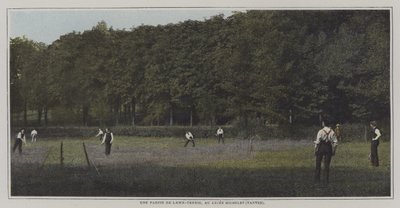 Gyeptenisz a Lycee Micheletben, Vanves, Párizs (színes fotó) alkotó: French Photographer