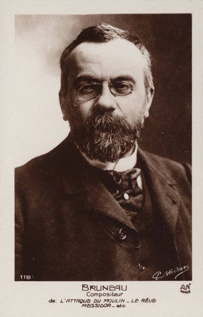 Alfred Bruneau francia zeneszerző (1857-1934) alkotó: French Photographer