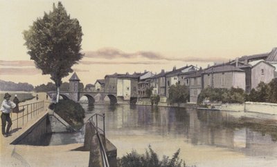 Bar-le-Duc, a Notre-Dame híd, az Ornain alkotó: French Photographer