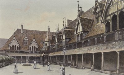Beaune, a Kórház első belső udvara alkotó: French Photographer