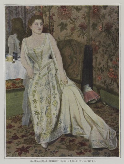 Lucy Berthet belga szoprán Júlia szerepében Charles Gounod Rómeó és Júlia című operájában (színes fotó) alkotó: French Photographer