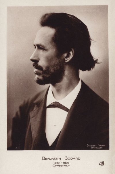 Benjamin Godard francia hegedűművész és romantikus zeneszerző (1849-1895) alkotó: French Photographer