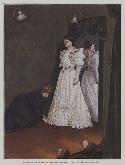 Berthe Cerny francia színésznő (színes fotó) alkotó: French Photographer