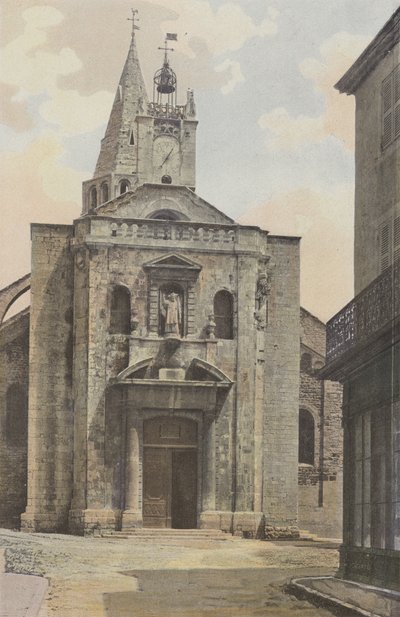 Bourg-Saint-Andeol, templom, homlokzat O alkotó: French Photographer