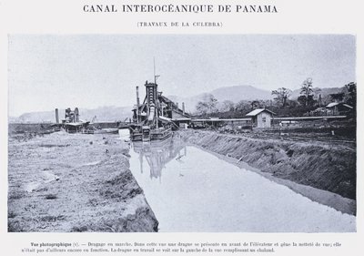 Panama Interoceanic Canal, Culebra Works (f/w fotó) alkotó: French Photographer