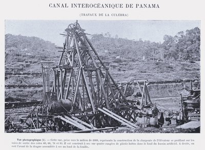 Panama Interoceanic Canal, Culebra Works (f/w fotó) alkotó: French Photographer